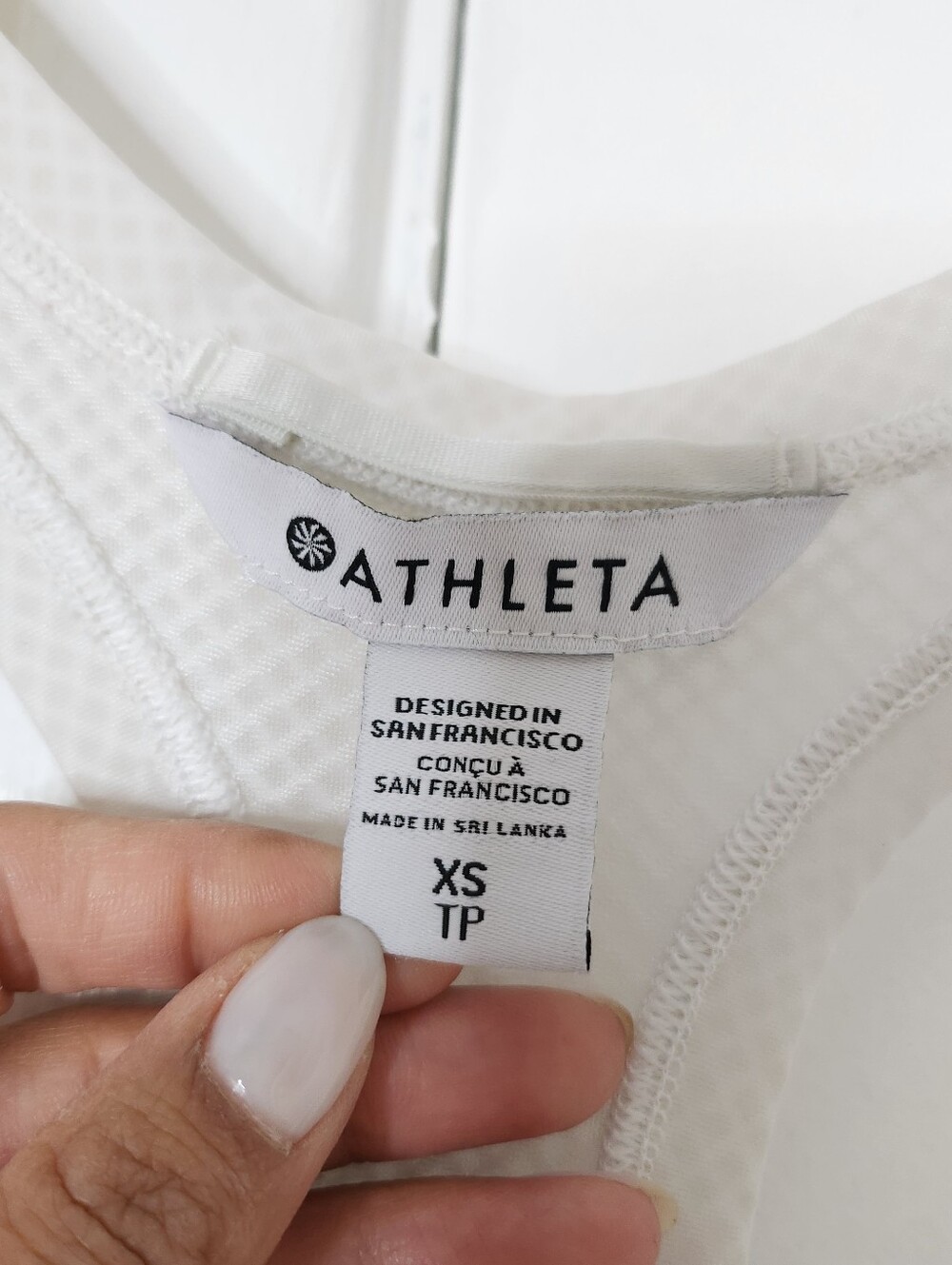 Athleta White Racerback Tank Top - Picture 3 of 6